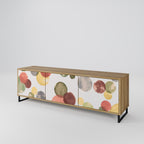 FLEETING HAPPINESS 3-Door TV Stand in Oak Effect