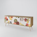 FLEETING HAPPINESS 3-Door TV Stand in Oak Effect