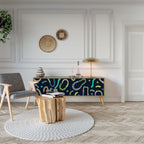 CONTRAST DANCE 3-Door TV Stand in Oak Effect