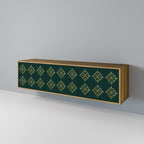 ROYAL MEDALLION 3-Door TV Stand in Oak Effect