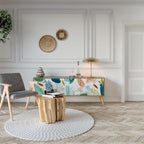 BOTANICAL HURRICANE 3-Door TV Stand in Oak Effect