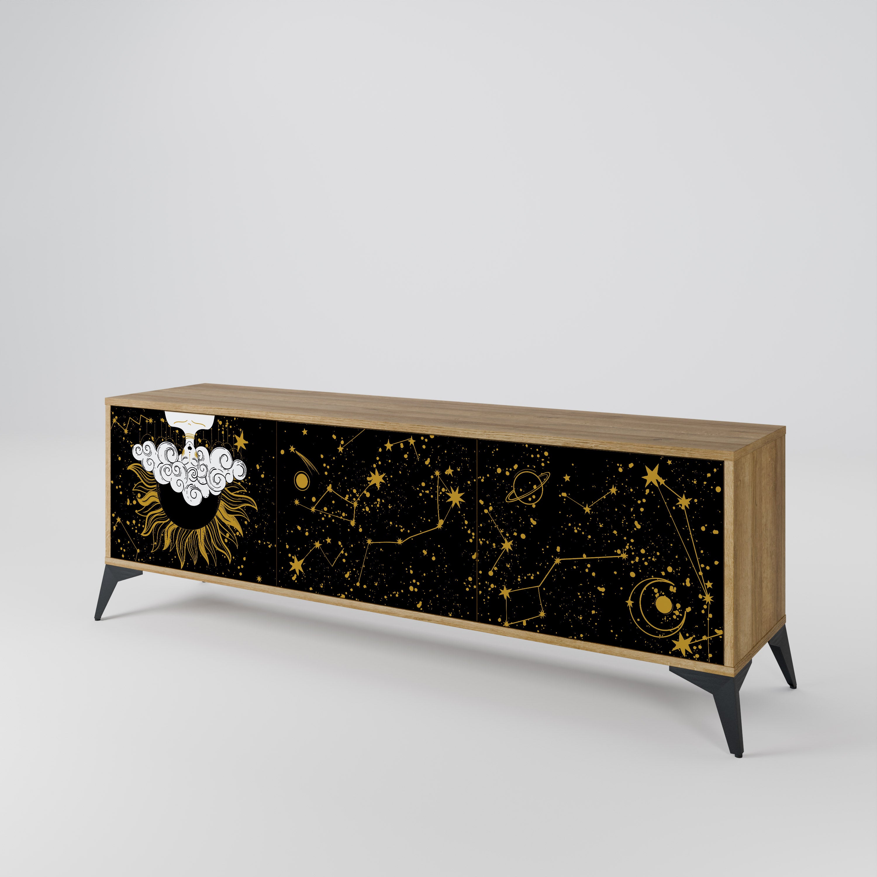 STELLAR CONSTELLATIONS TV-bänk med 3 dörrar