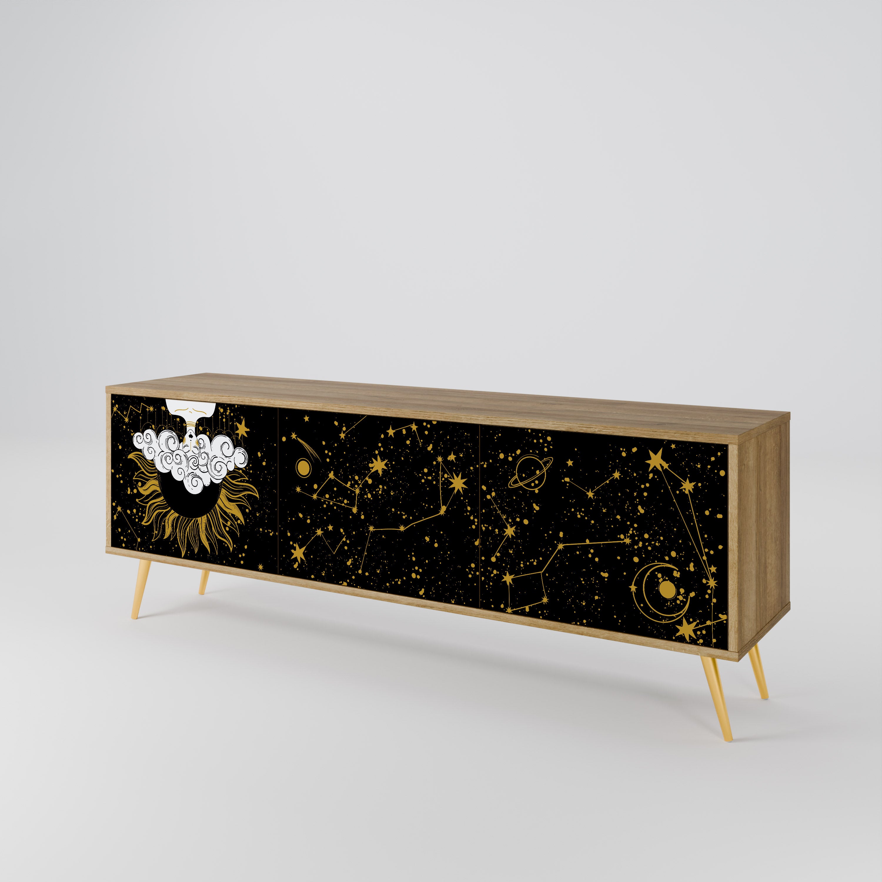STELLAR CONSTELLATIONS TV-bänk med 3 dörrar