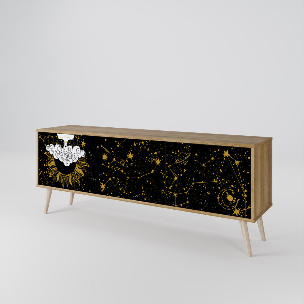 STELLAR CONSTELLATIONS TV-bänk med 3 dörrar