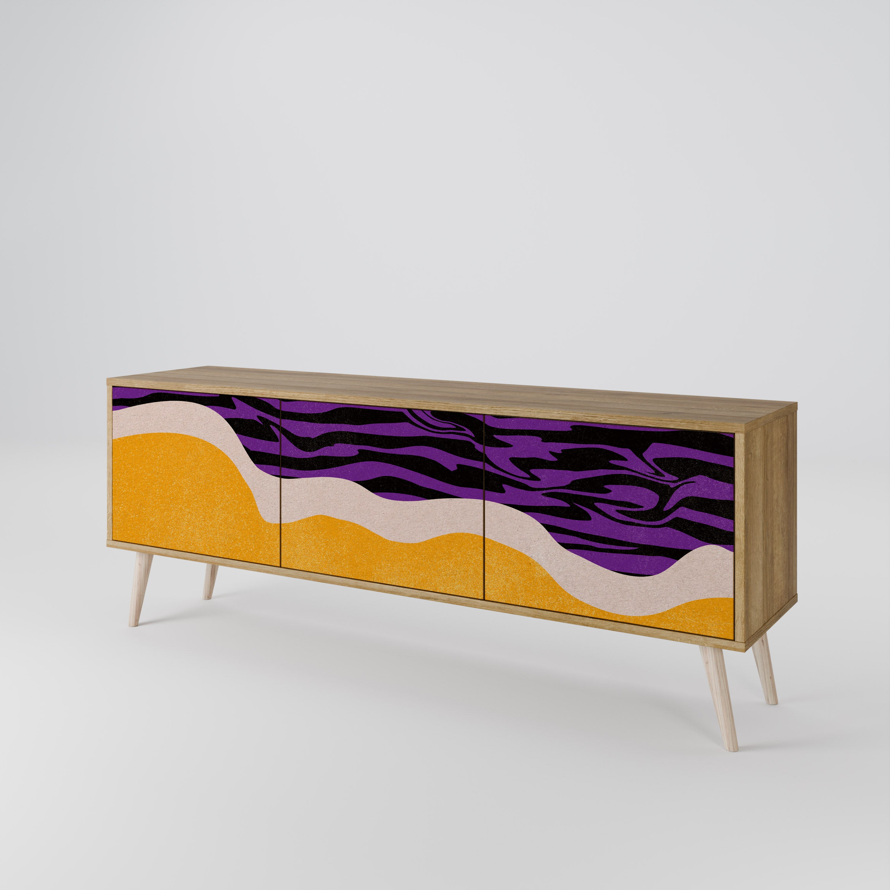 INDEPENDENT BORDER TV-bänk med 3 dörrar