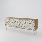 PIECES OF TOMORROW 3-Door TV Stand in Oak Effect