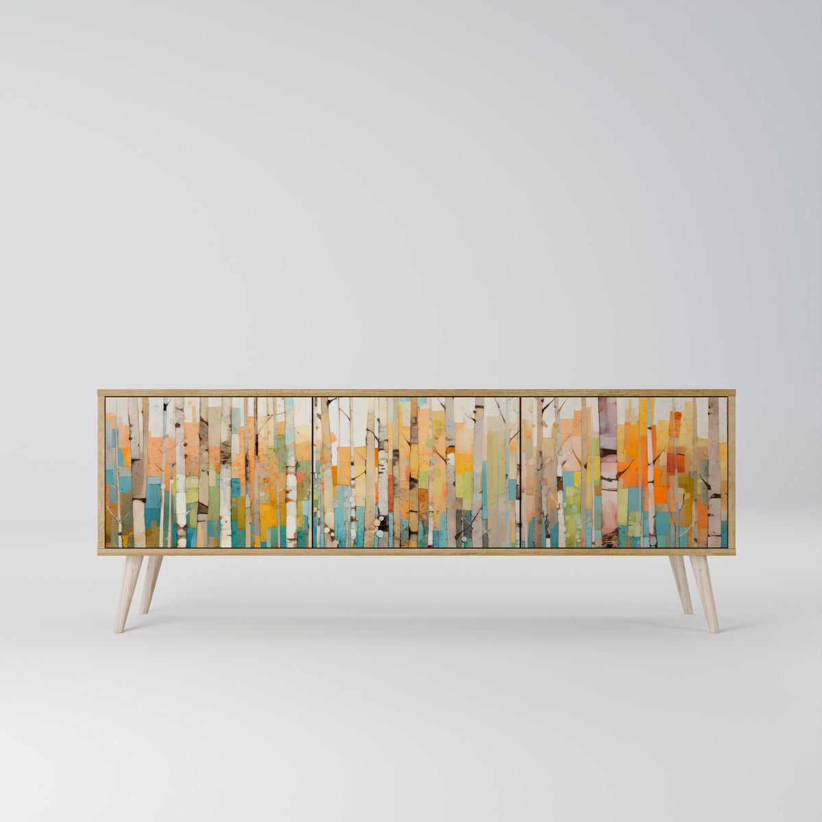 BIRCH KALEIDOSCOPE 3-Door TV Cabinet