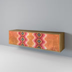 INDIAN FOLK 3-Door TV Stand in Oak Effect