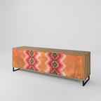 INDIAN FOLK 3-Door TV Stand in Oak Effect