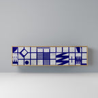 THE RIGHT PLACES 3-Door TV Stand in Oak Effect