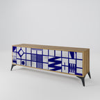 THE RIGHT PLACES 3-Door TV Stand in Oak Effect