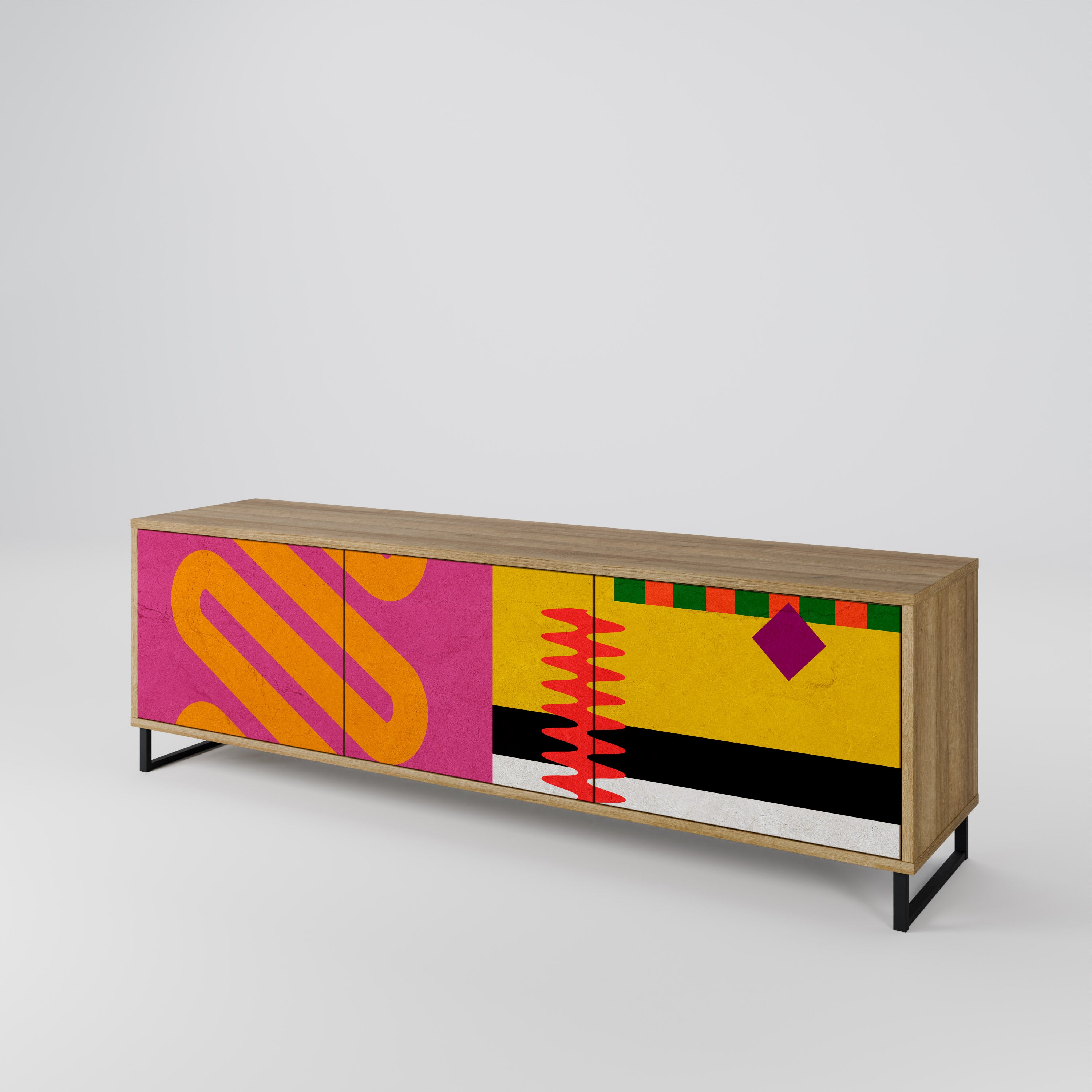 VIVID ART 3-Door TV Cabinet