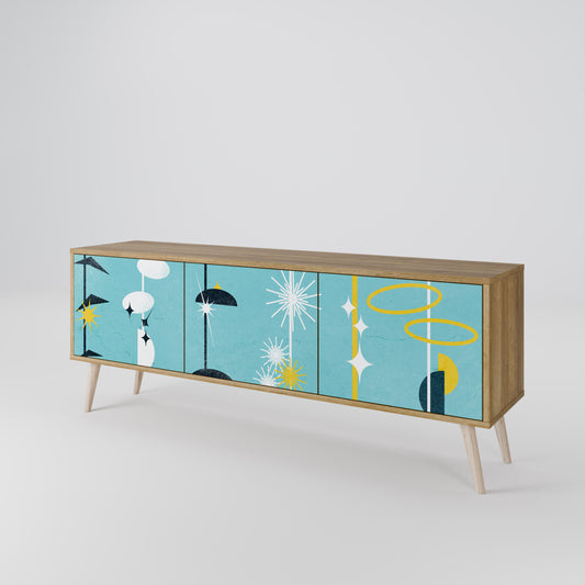 PATHS TO HAPPINESS 3-Door TV Cabinet