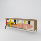 INTERSTELLAR VIBES 3-Door TV Stand in Oak Effect