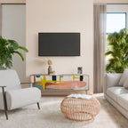 INTERSTELLAR VIBES 3-Door TV Stand in Oak Effect