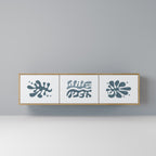 WONDERLAND VEGETATION 3-Door TV Stand in Oak Effect