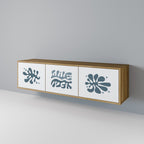 WONDERLAND VEGETATION 3-Door TV Stand in Oak Effect