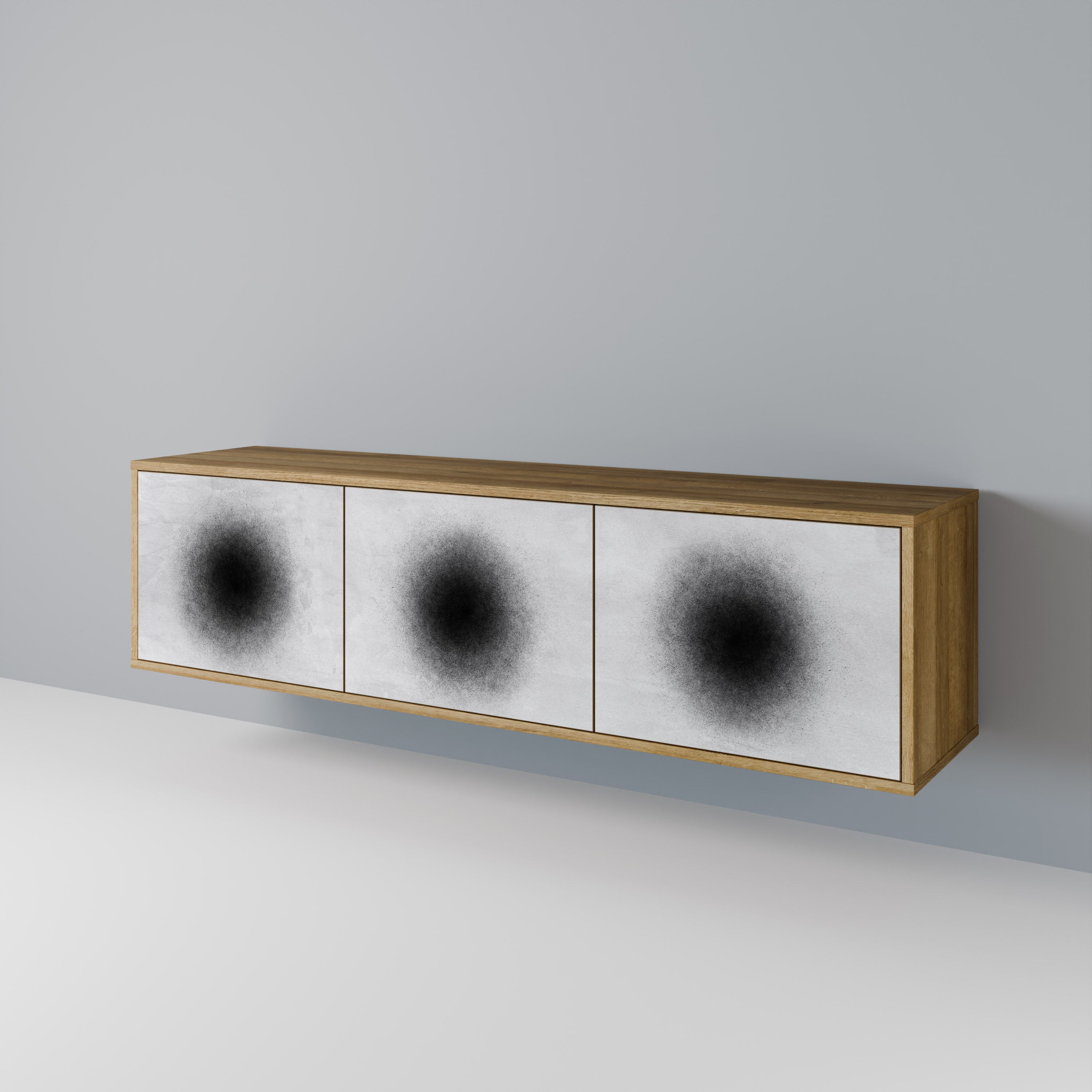 BLACK HOLE 3-Door TV Cabinet