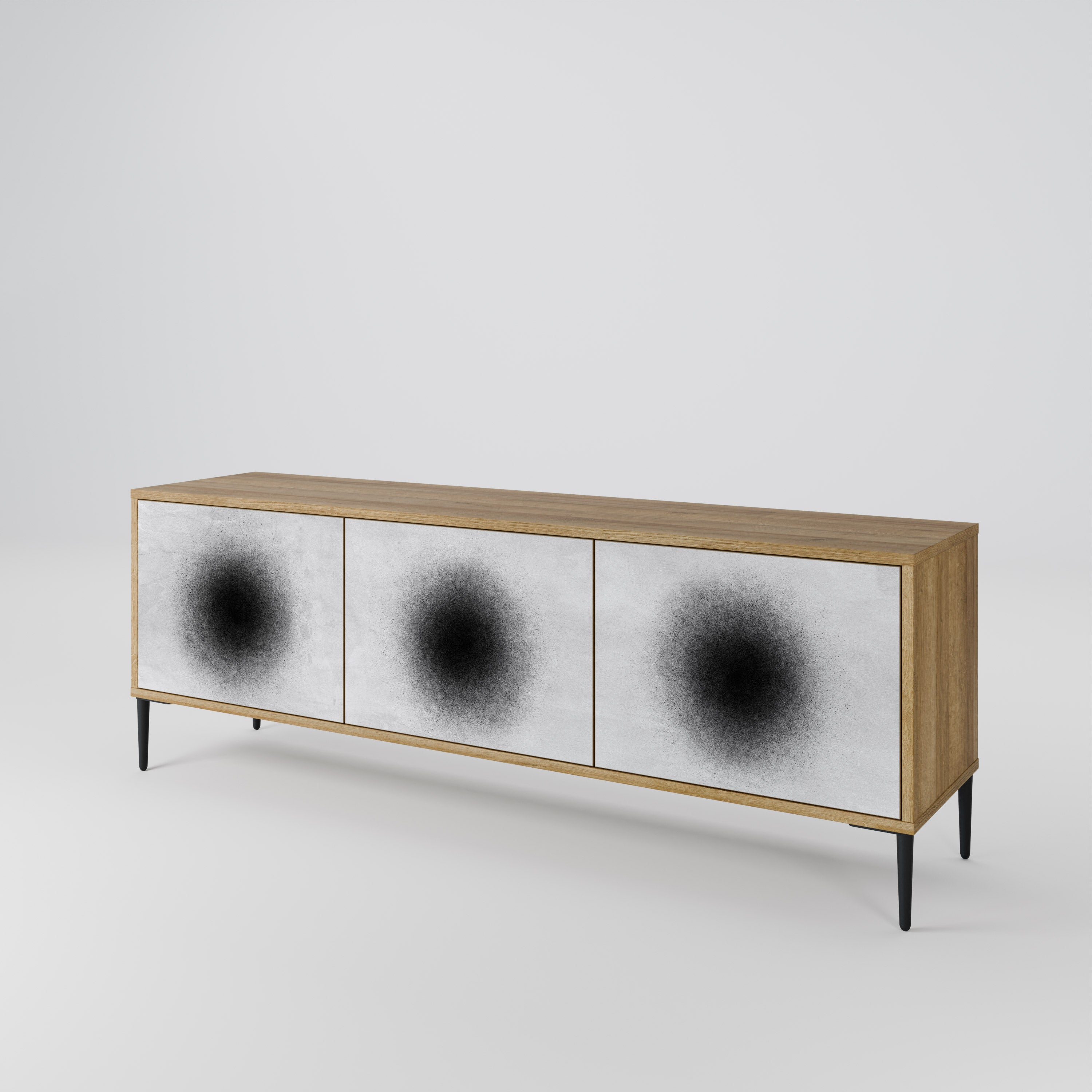 BLACK HOLE 3-Door TV Cabinet