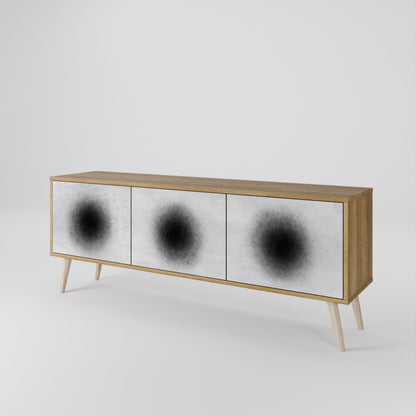 BLACK HOLE TV-bänk med 3 dörrar