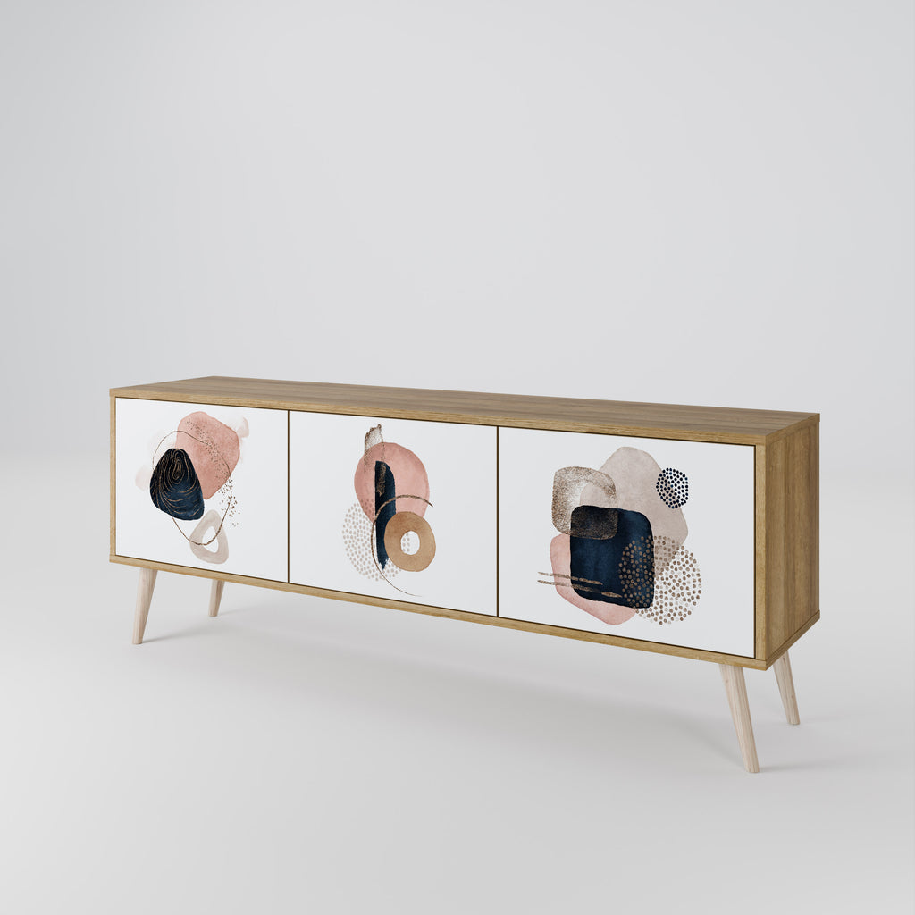 COLORFUL SHAPES TV-bänk med 3 dörrar