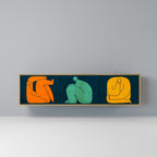 TOGETHER BUT SEPARATELY 3-Door TV Stand in Oak Effect