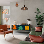 TOGETHER BUT SEPARATELY 3-Door TV Stand in Oak Effect