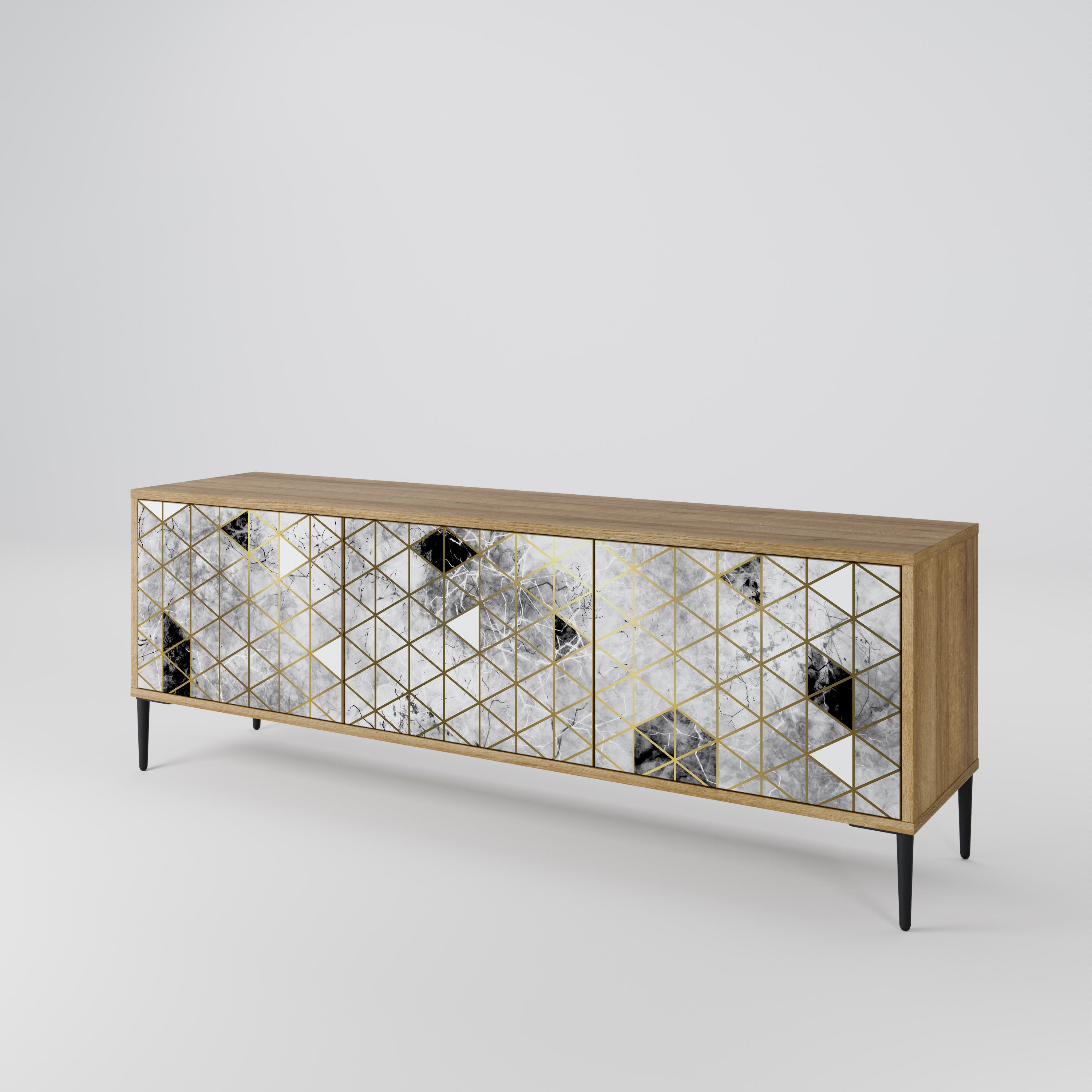 ASHEN ARIA 3-Door TV Cabinet