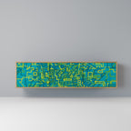 NOSTALGIC MEMORIES 3-Door TV Stand in Oak Effect