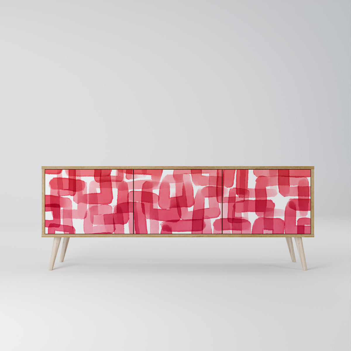 KALEIDOSCOPIC CUBISM 3-Door TV Cabinet