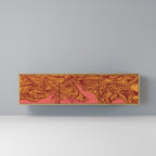 FLOATING THOUGHTS 3-Door TV Stand in Oak Effect