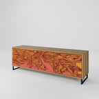 FLOATING THOUGHTS 3-Door TV Stand in Oak Effect