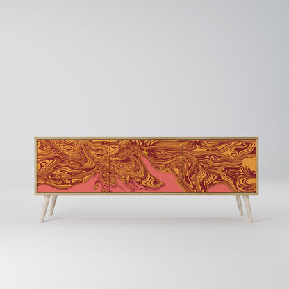 FLOATING THOUGHTS 3-Door TV Stand in Oak Effect