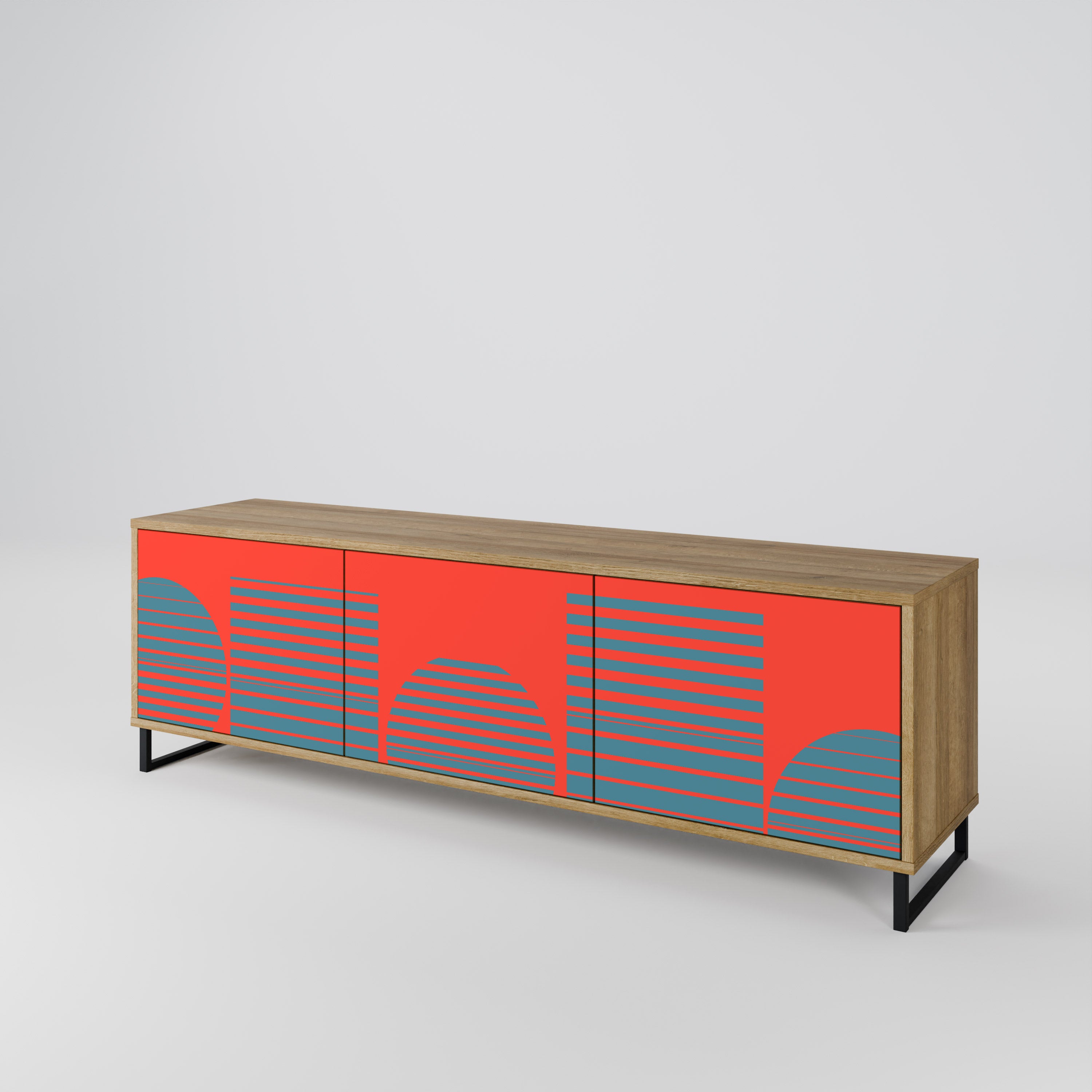 RISING GEOMETRY STARS 3-Door TV Cabinet