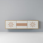 DAILY HARMONY 3-Door TV Stand in Oak Effect