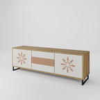 DAILY HARMONY 3-Door TV Stand in Oak Effect