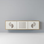 HARMONY ESSENCE 3-Door TV Stand in Oak Effect