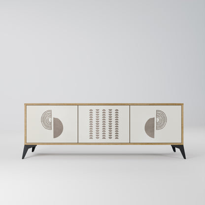 HARMONY ESSENCE 3-Door TV Stand in Oak Effect