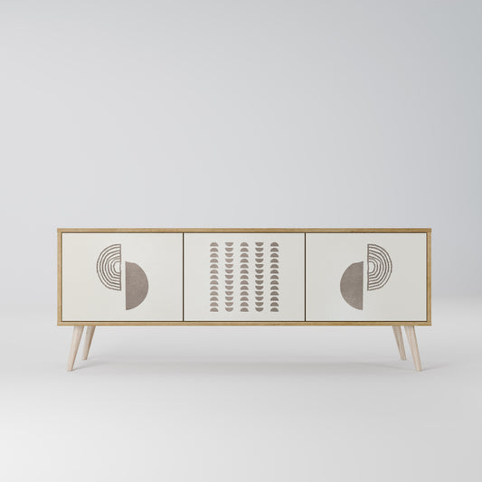 HARMONY ESSENCE 3-Door TV Stand in Oak Effect
