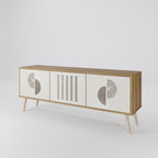 HARMONY ESSENCE 3-Door TV Stand in Oak Effect