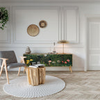 VIRGIN FOREST WITH SUNSET 3-Door TV Stand in Oak Effect