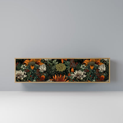 MIDNIGHT SPROUT 3-Door TV Stand in Oak Effect