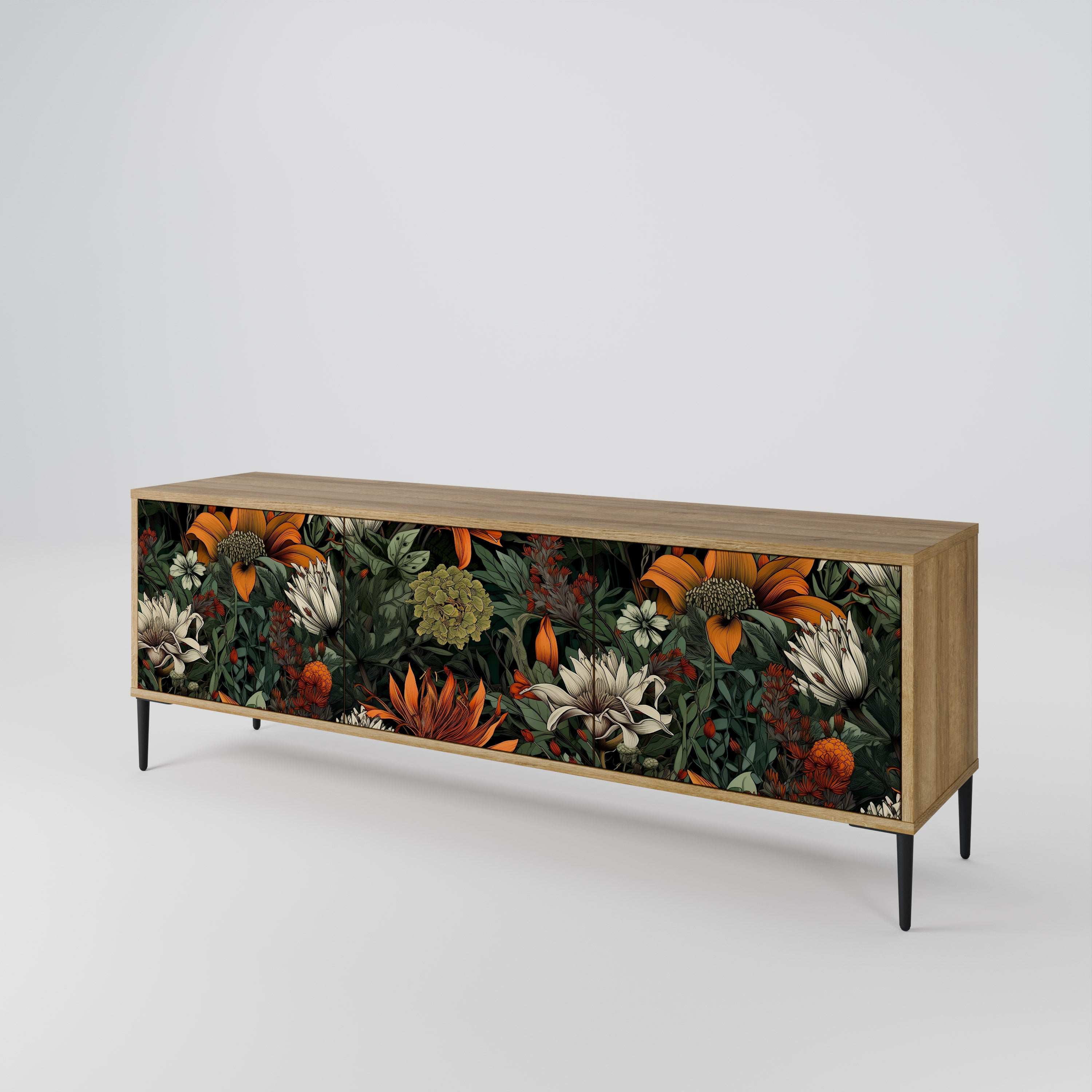 MIDNIGHT SPROUT 3-Door TV Cabinet