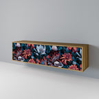 ETHEREAL BLOSSOMS 3-Door TV Stand in Oak Effect