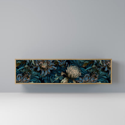 TWILIGHT BLOOM 3-Door TV Stand in Oak Effect