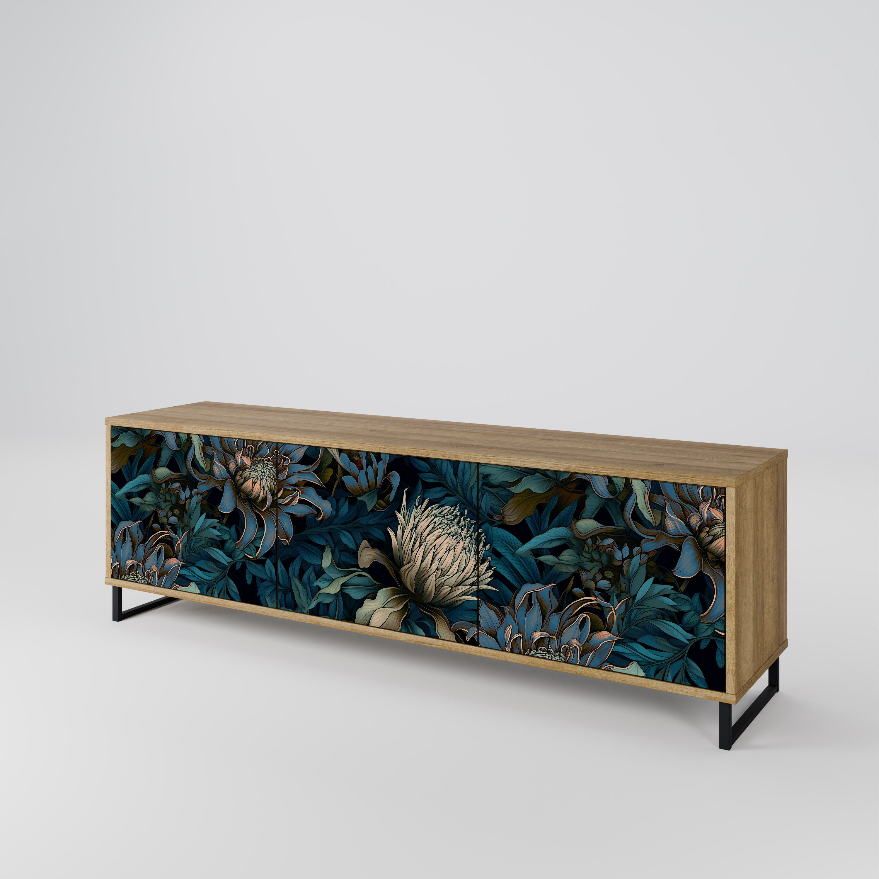 TWILIGHT BLOOM 3-Door TV Cabinet