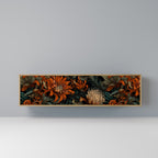 DAWN BLOOM 3-Door TV Stand in Oak Effect