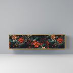 IMAGINARY BLOSSOM 3-Door TV Stand in Oak Effect