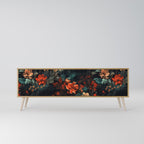 IMAGINARY BLOSSOM 3-Door TV Stand in Oak Effect