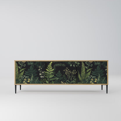 FERN FLOWERS 3-Door TV Stand in Oak Effect